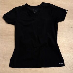 Grey's Anatomy Black Scrub Top Small